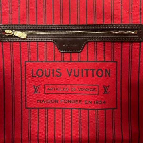 LOUIS VUITTON NEVERFULL DAMIER EBENE MM - Picture 7 of 8